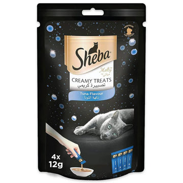 Sheba Melty Tuna Creamy Cat Treat 4x12g