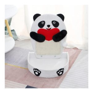 Cozy Paws Panda Shape Cat Scratching Board With Sisal Rope and Scratching Pad