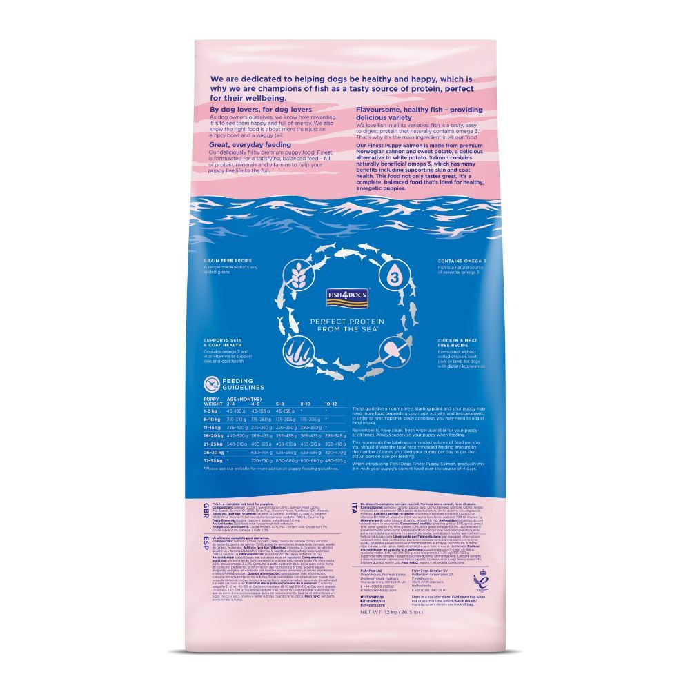 Fish4Dogs Finest Salmon Small Kibble Dry Puppy Food