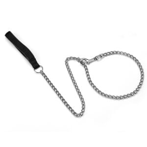 For Pet Dog Lead Chain With Pu Handle Size : Large (Mixed Colors)