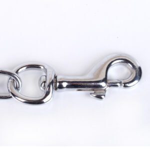 For Pet Dog Lead Chain With Pu Handle & Collar - Large (Mixed Colors)