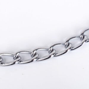For Pet Dog Lead Chain With Pu Handle & Collar - Large (Mixed Colors)