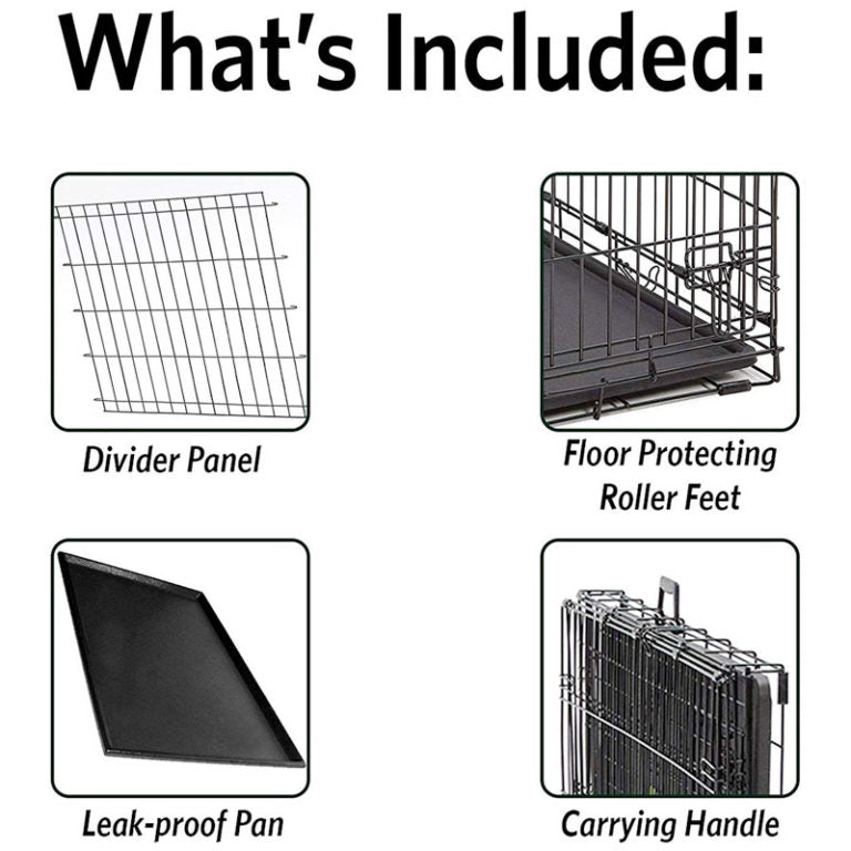 MidWest Contour Double Door Dog Crate 48″