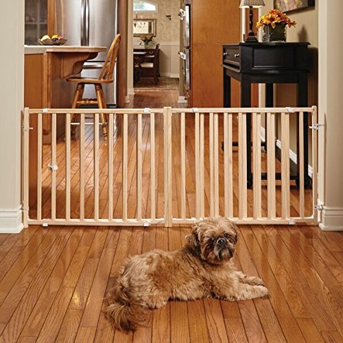 MidWest 24″ Wood Extra-Wide Pet Gate