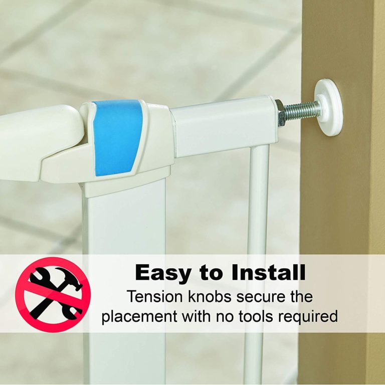 MidWest White Glow in the Dark Steel Pet Gate