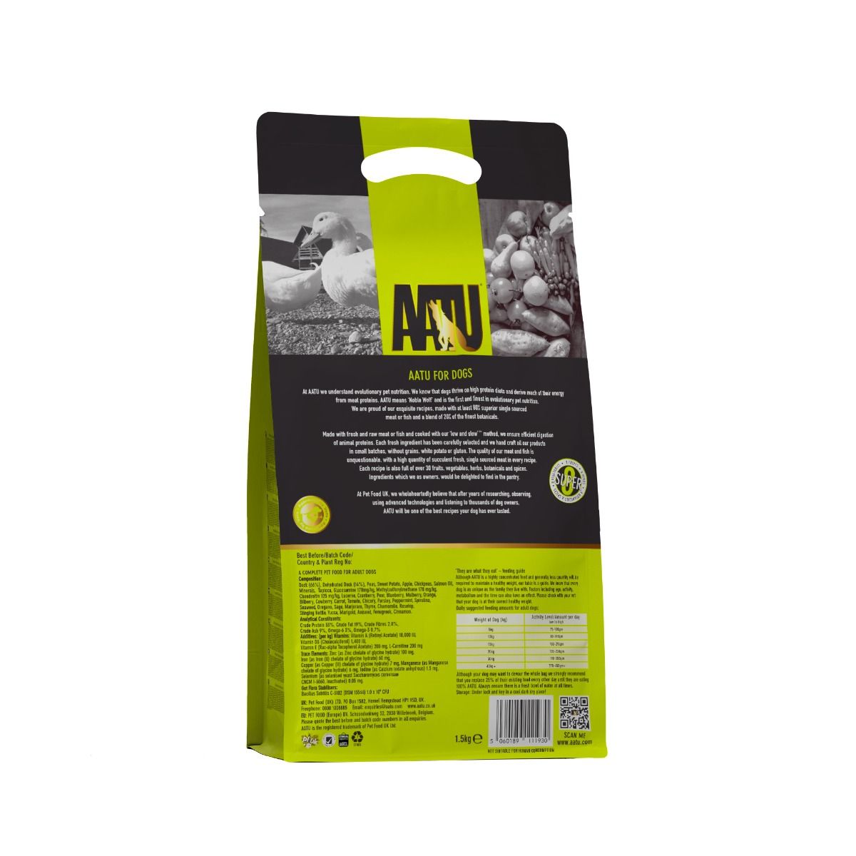 AATU Free Run Duck Dry Dog Food