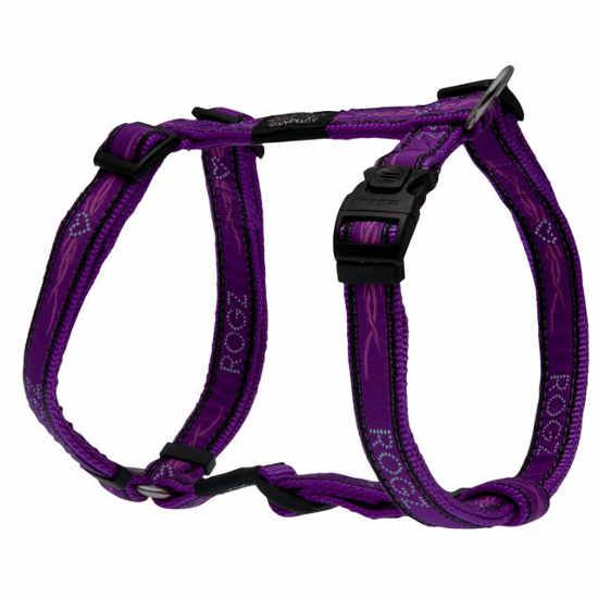 Rogz Purple Chrome Dog Harness