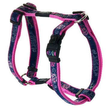 Rogz Denim Rose Dog Harness