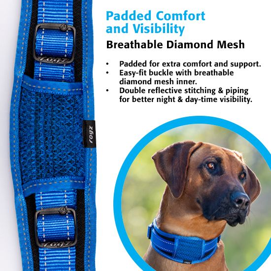 Rogz Classic Padded Dog Collar