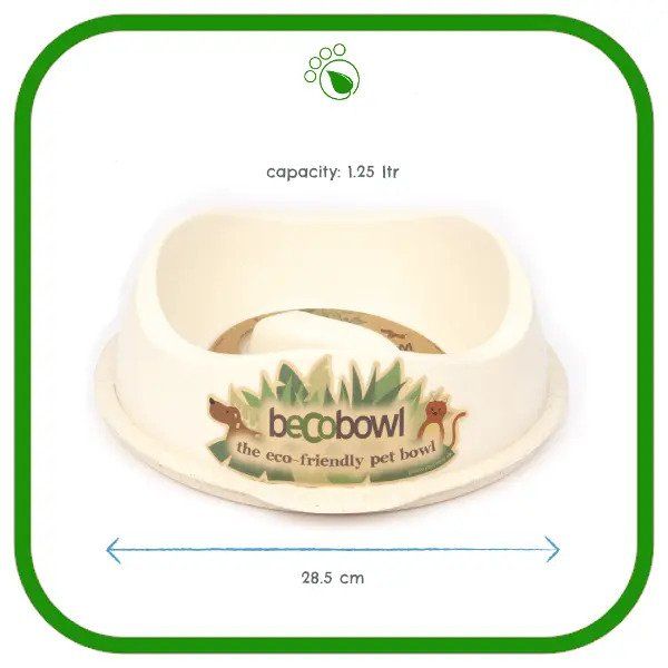 Beco Pets Eco-Friendly Slow Feed Bowl Dog Bowl