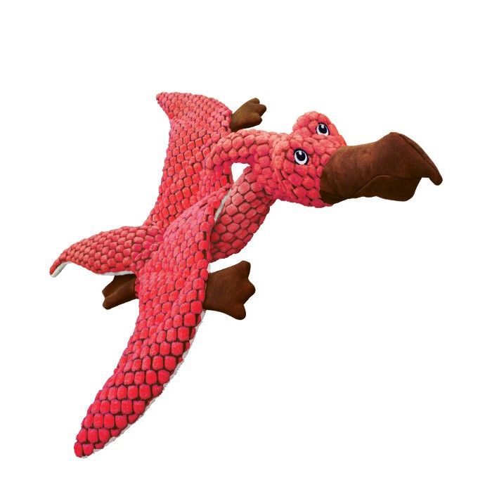 Kong Dynos Pterodactyl Coral Dog Toy