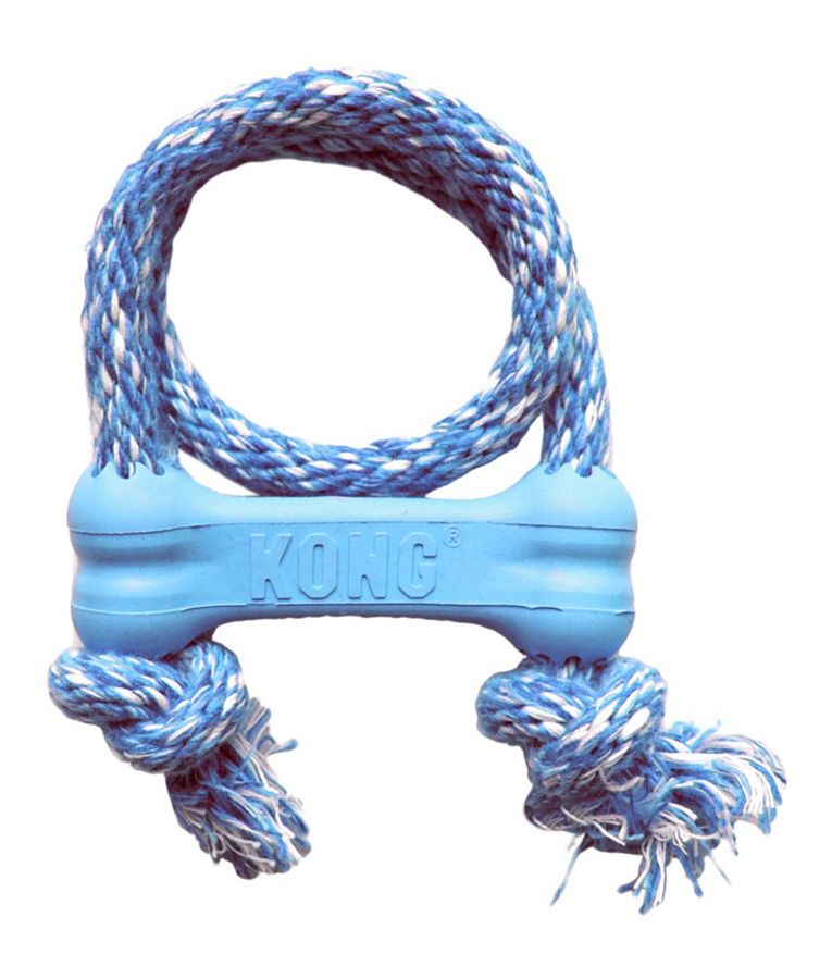 Kong Goodie Bone with Rope Puppy Toy