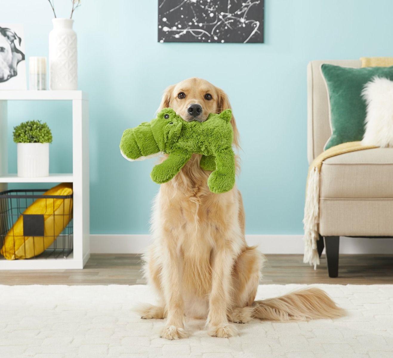 Kong Cozie Ali Alligator Dog Toy