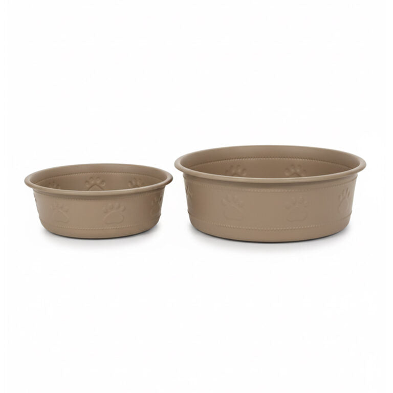 Saluki Premium Bowl Paw Embossed – Brown