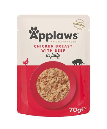 Applaws Chicken with Beef in Jelly Adult Wet Cat Food 70g Pouch