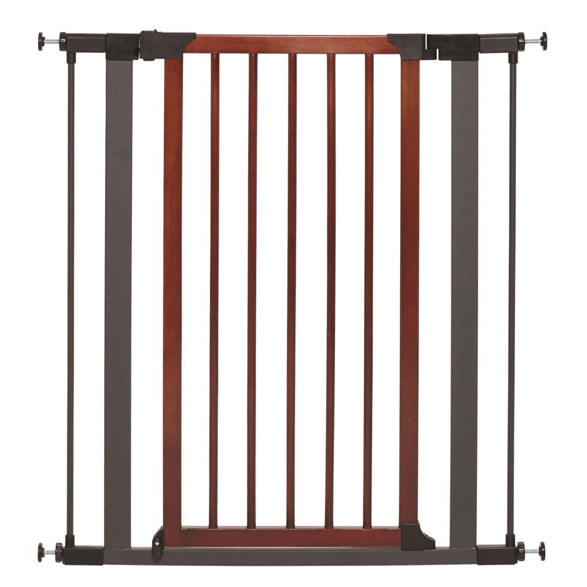 MidWest Steel Pet Gate with Decorative Wood Door