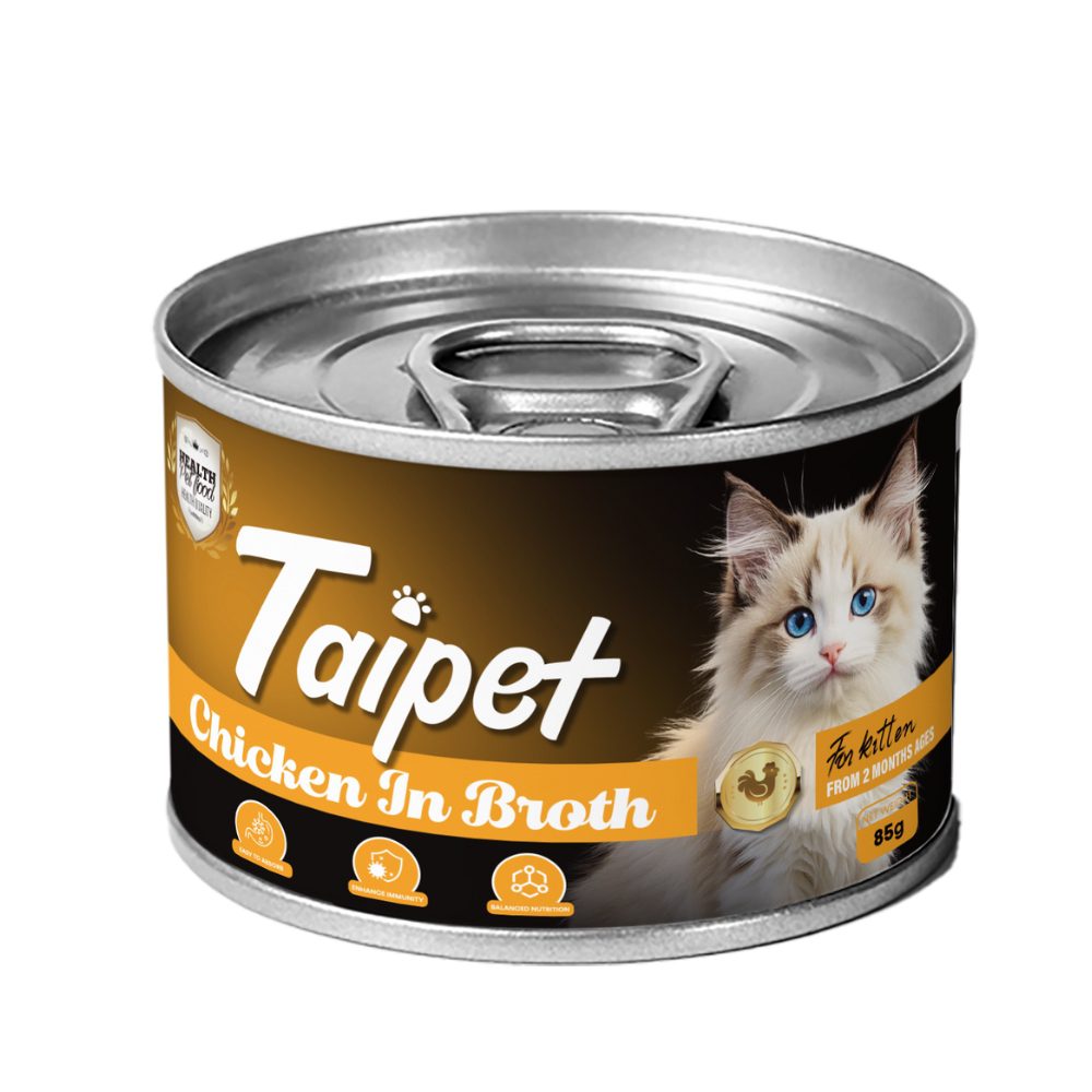Taipet Canned Wet Food Chicken in Broth 85g