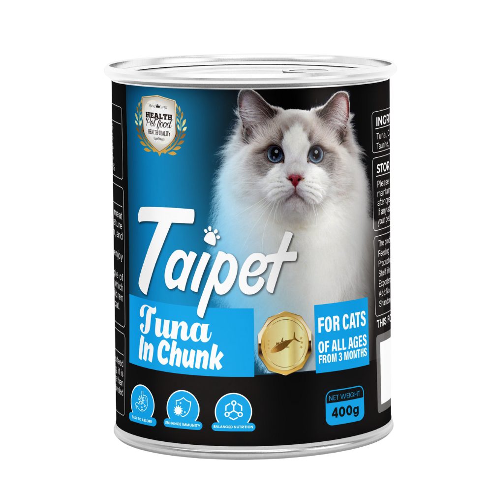 Taipet Cat Canned Wet Food Tuna in Chunk 400g