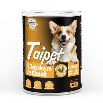 Taipet Dog Canned Wet Food Chicken in Chunk 400g
