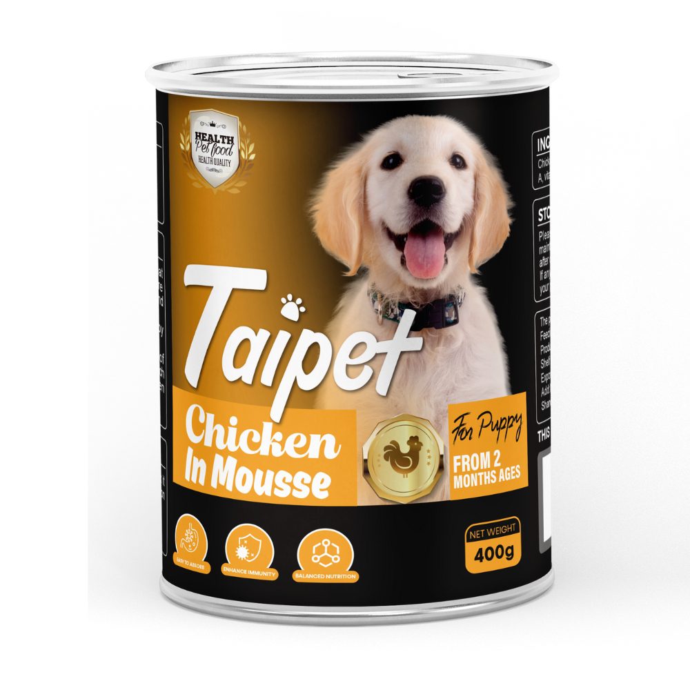 Taipet Canned Wet Food Chicken in Mousse 400g (PUPPY)