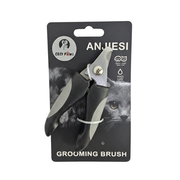 Cozy Paws Pet Nail Clipper With Safety Guard- Small (Gray)