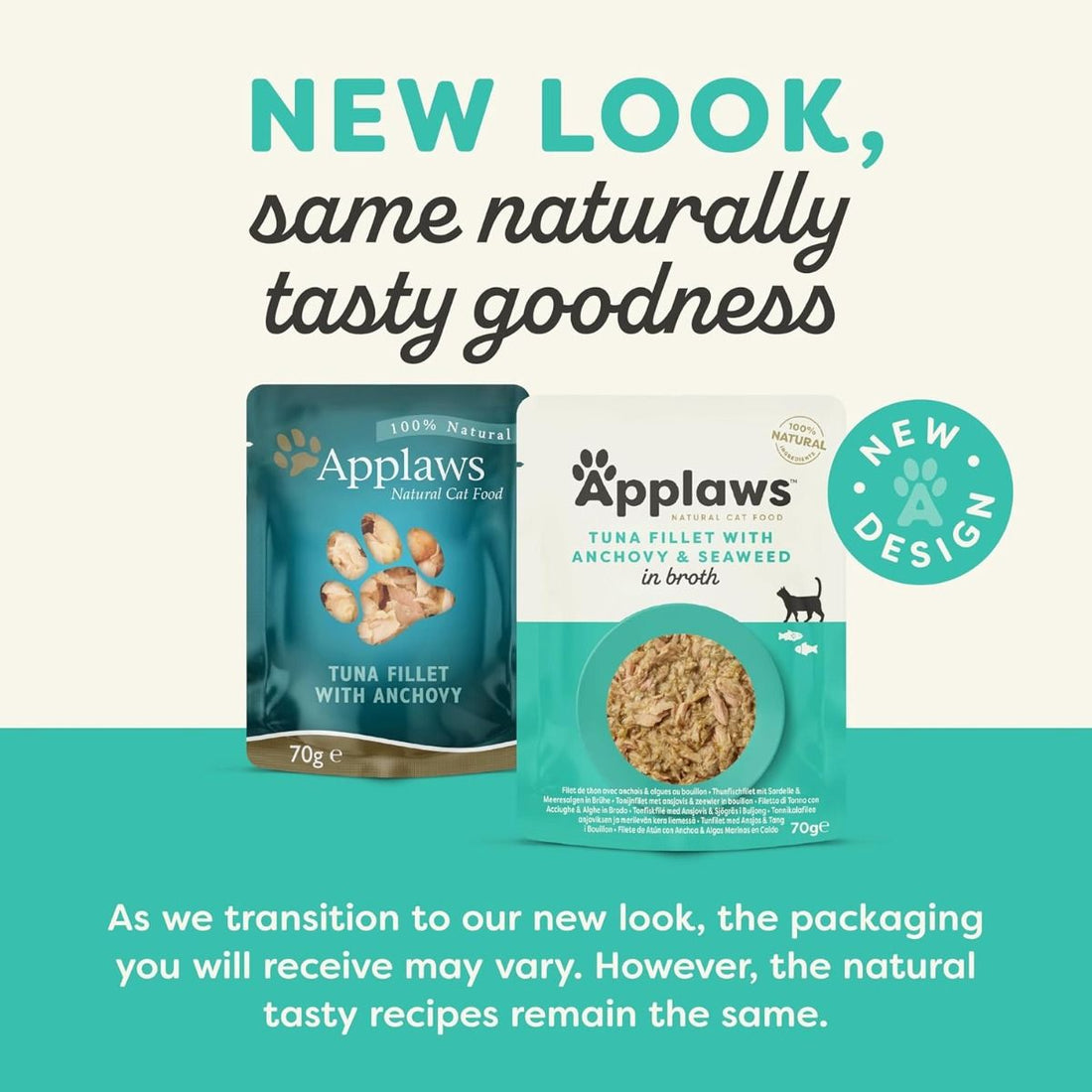 Applaws Tuna with Anchovy & Seaweed in Broth Wet Cat Food 70g