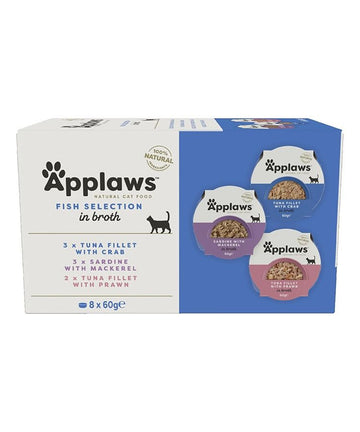 Applaws Fish Selection in Broth Adult Wet Cat Food 8 x 60g Pouch