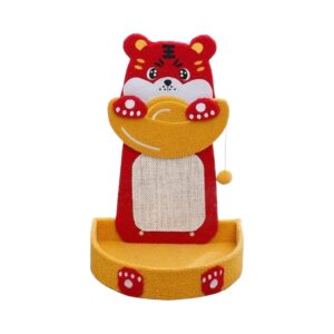 Cozy Paws Tiger Shape Cat Scratching Board With Cat Bed and Sisal Rope