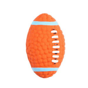 For Pet Latex Rugby Ball Squeaker Dog Toy - 5.5*9 cm