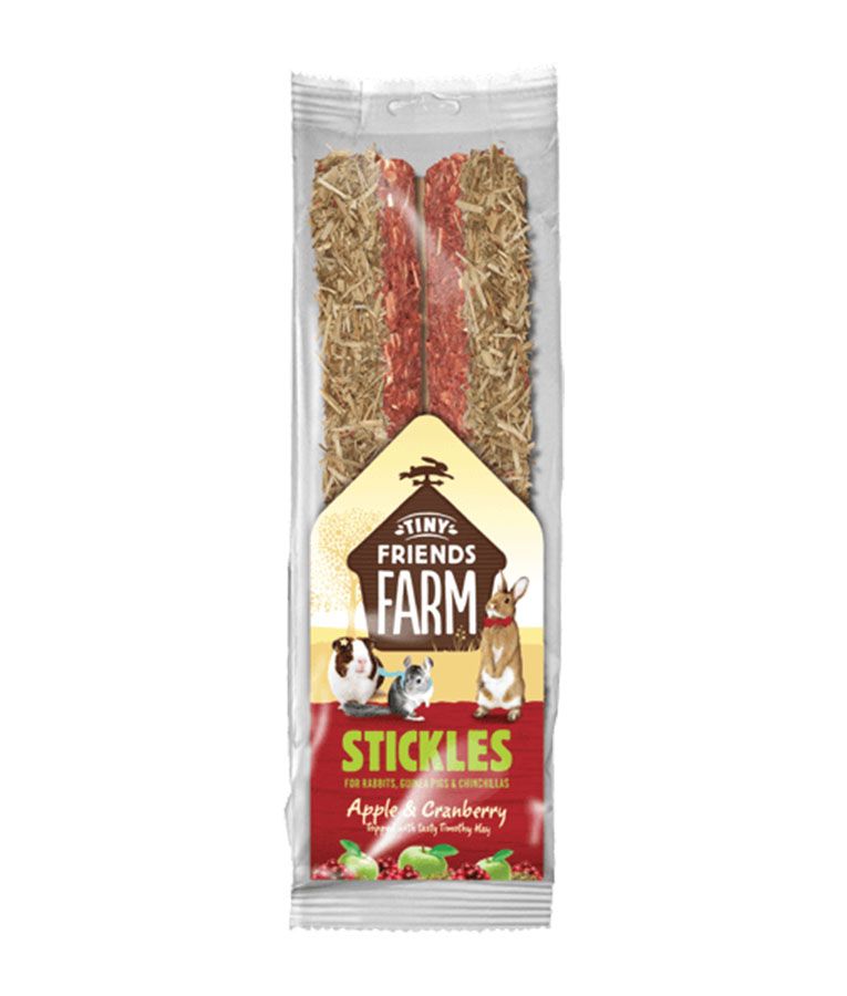 Tiny Friends Farm Stickles Apple & Cranberry Small Animal Treats