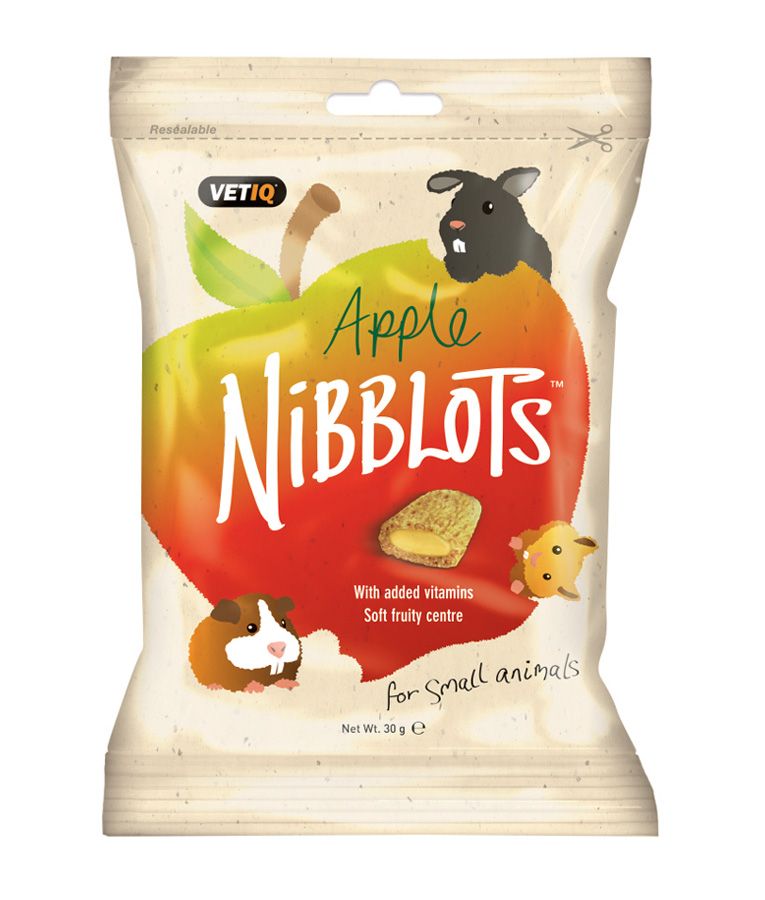 VetiQ Nibblots Apple Small Animal Treats 30g