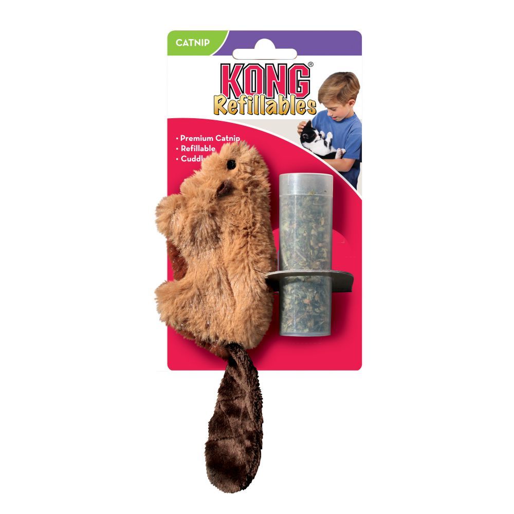 Kong Refillables Catnip Beaver Cat Toy