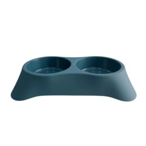 Cozy Paws Dual Pet Feeding Bowl Plastic - Blue