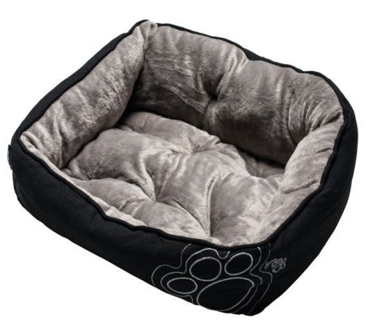 Rogz Luna Podz Black Paw Dog Bed