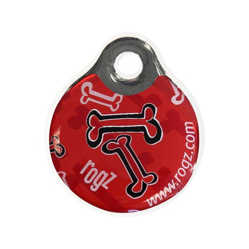 Rogz Red Bone ID Tag