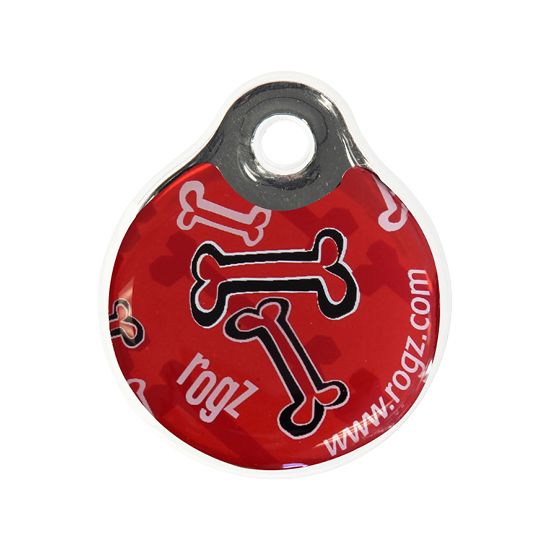 Rogz Red Bone ID Tag