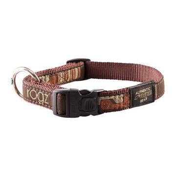 Rogz Mocha Bone Dog Collar