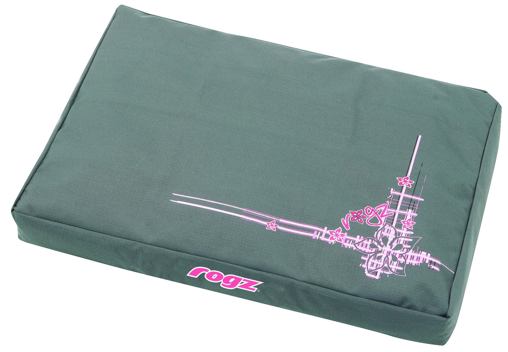 Rogz Flat Pod Floral Tartan Dog Bed