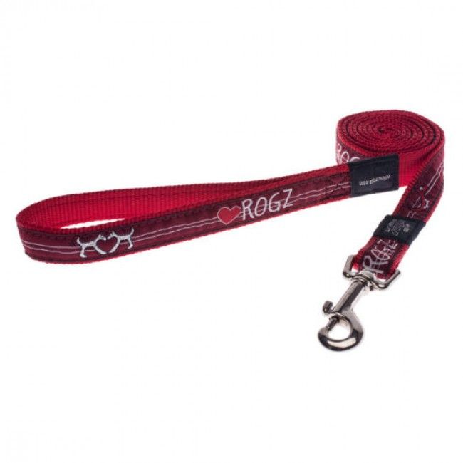 Rogz Red Heart Dog Leash