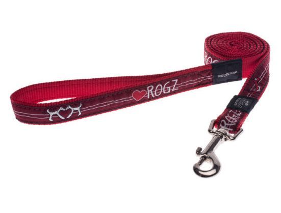 Rogz Red Heart Long Dog Leash