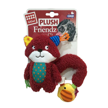 GiGwi Plush Friendz Squirrel with Squeaker and Crinkle S/M
