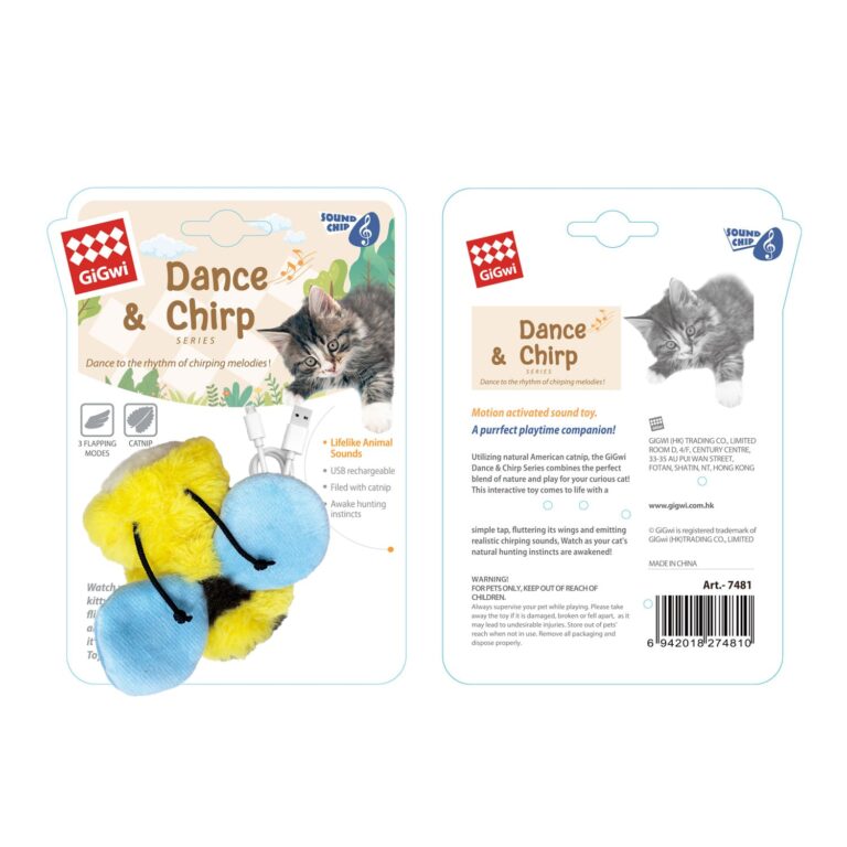 GiGwi Dance & Chirp Flapping Bee