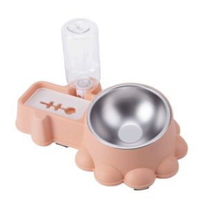 Cozy Paws Automatic Dual Pet Feeder & Water Dispenser (Pink)