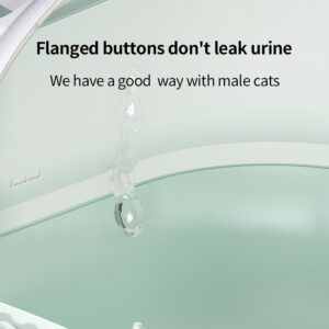 Pakeway Shell Flip-Top Open Cat-Litter Box - Green