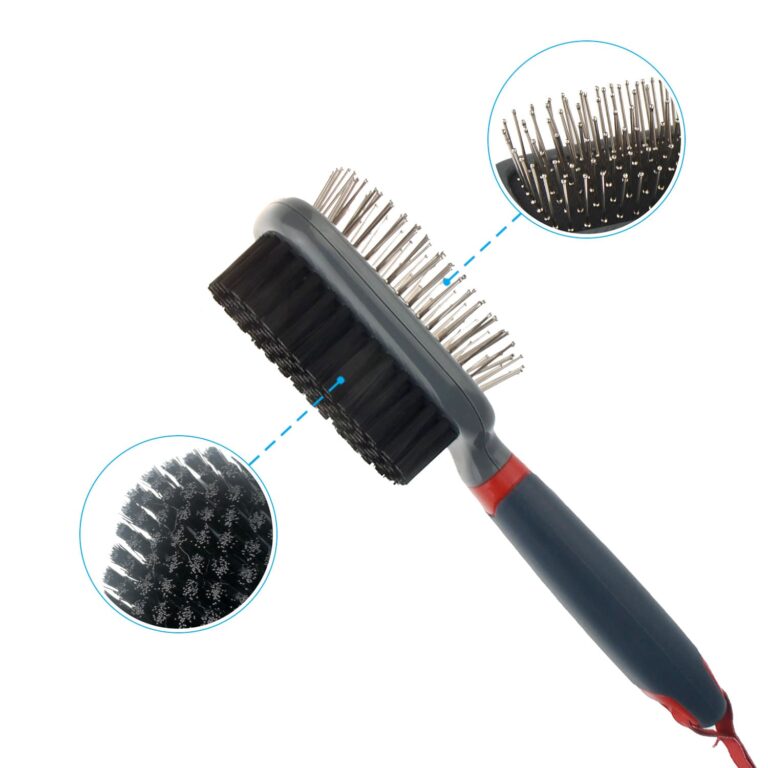 GiGwi Double-Sided Brush Nylon Bristles & Pins for Dogs and Cats