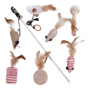 Cozy Paws 7-Piece Interactive Cat Toy Set