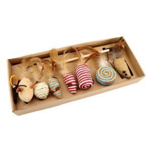 Cozy Paws 7-Piece Interactive Cat Toy Set