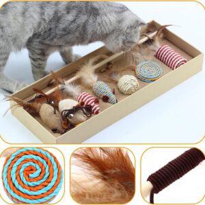 Cozy Paws 7-Piece Interactive Cat Toy Set