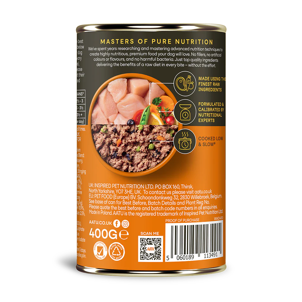 AATU Chicken Wet Dog Food 400g