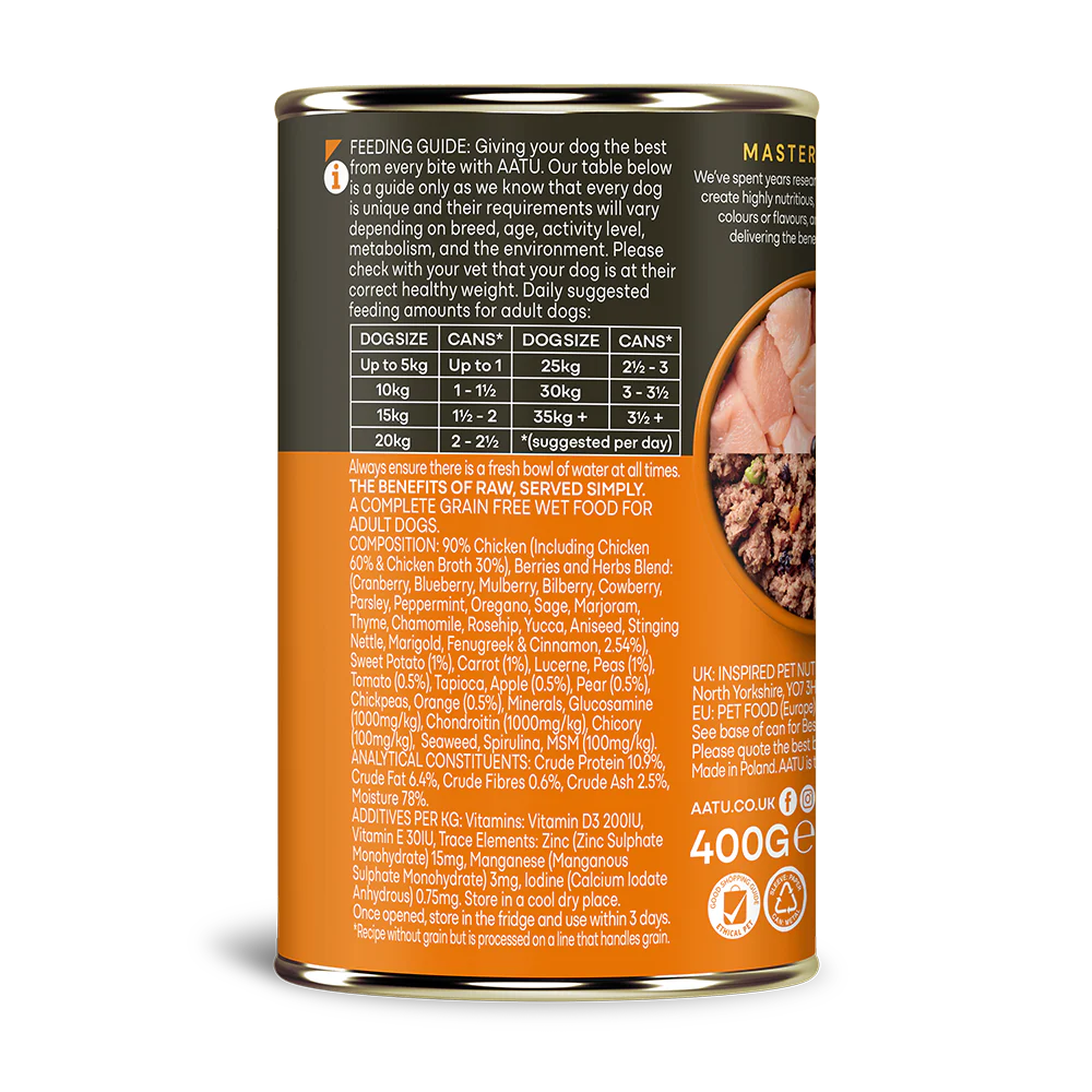 AATU Chicken Wet Dog Food 400g